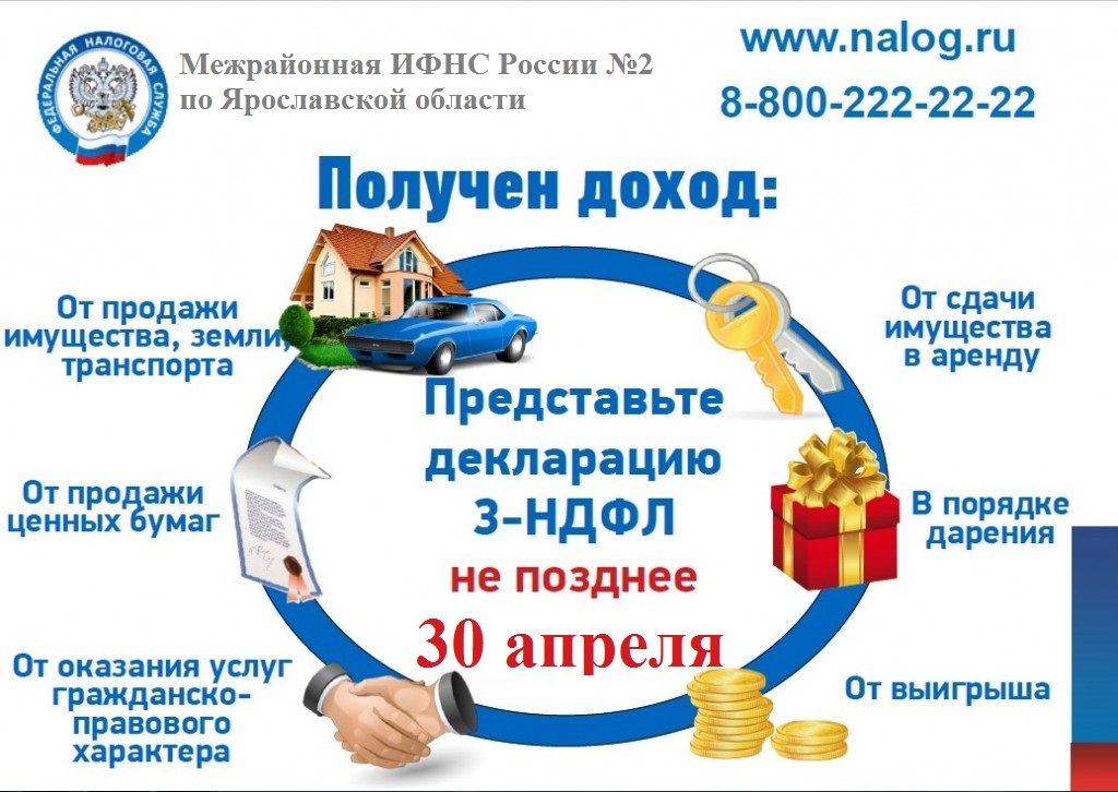 Срок предоставления  декларации по форме 3-НДФЛ.